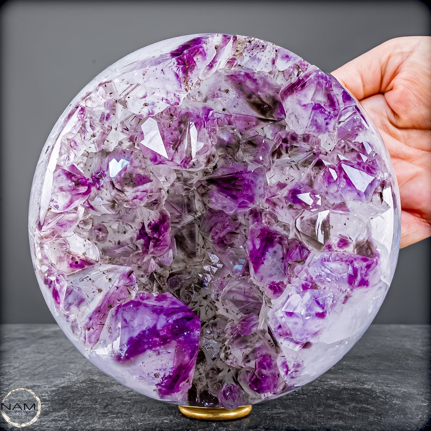 Natürliche Amethyst Kugel aus Uruguay von höchster Qualität  – 3048,27g