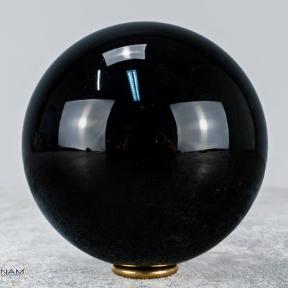 Natürliche Schwarze Obsidian Kristall-Kugel - 1205,36g - 105mm