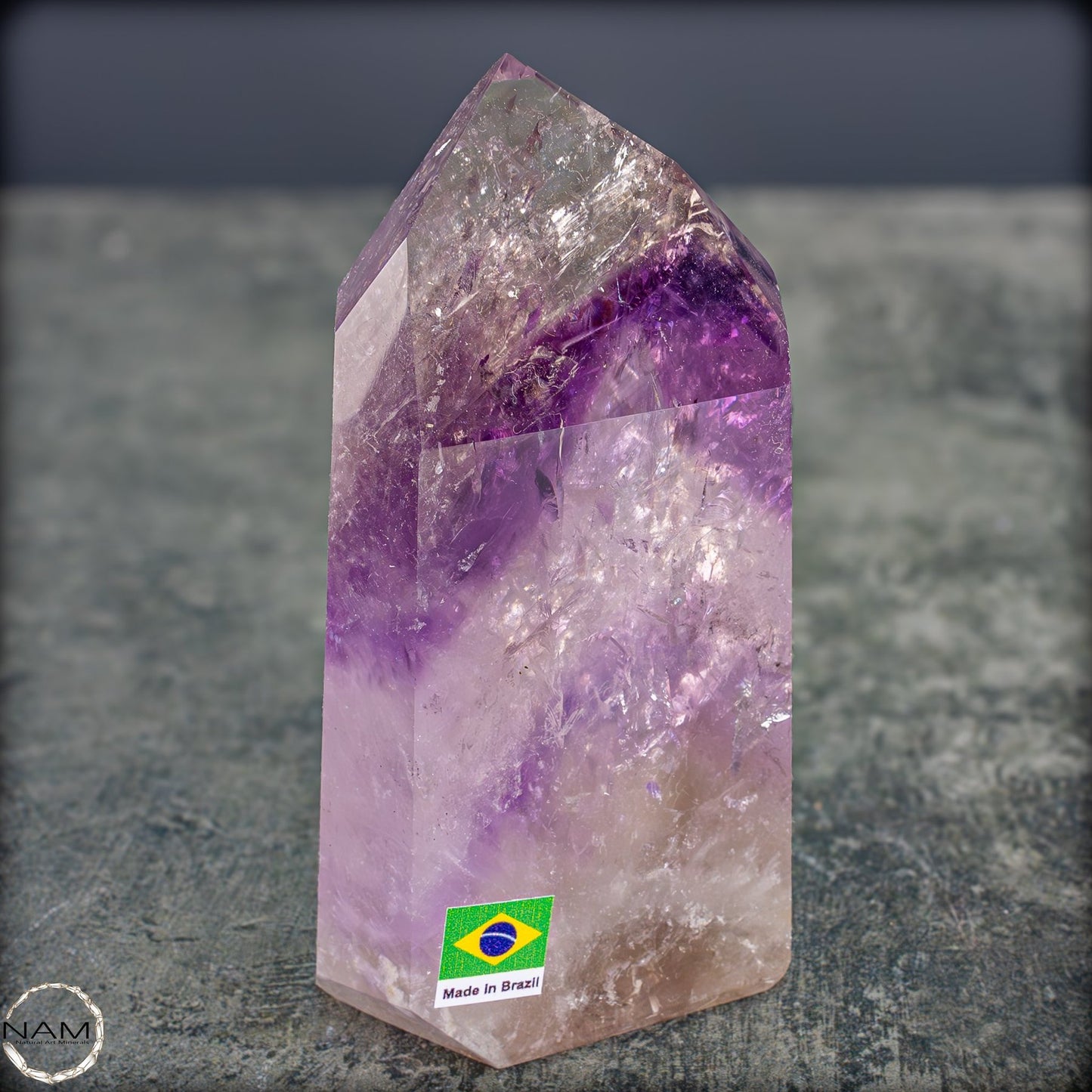 Natürliche, Sehr Seltene Amethyst-Kristall Spitze, Brasilien - 644,19g