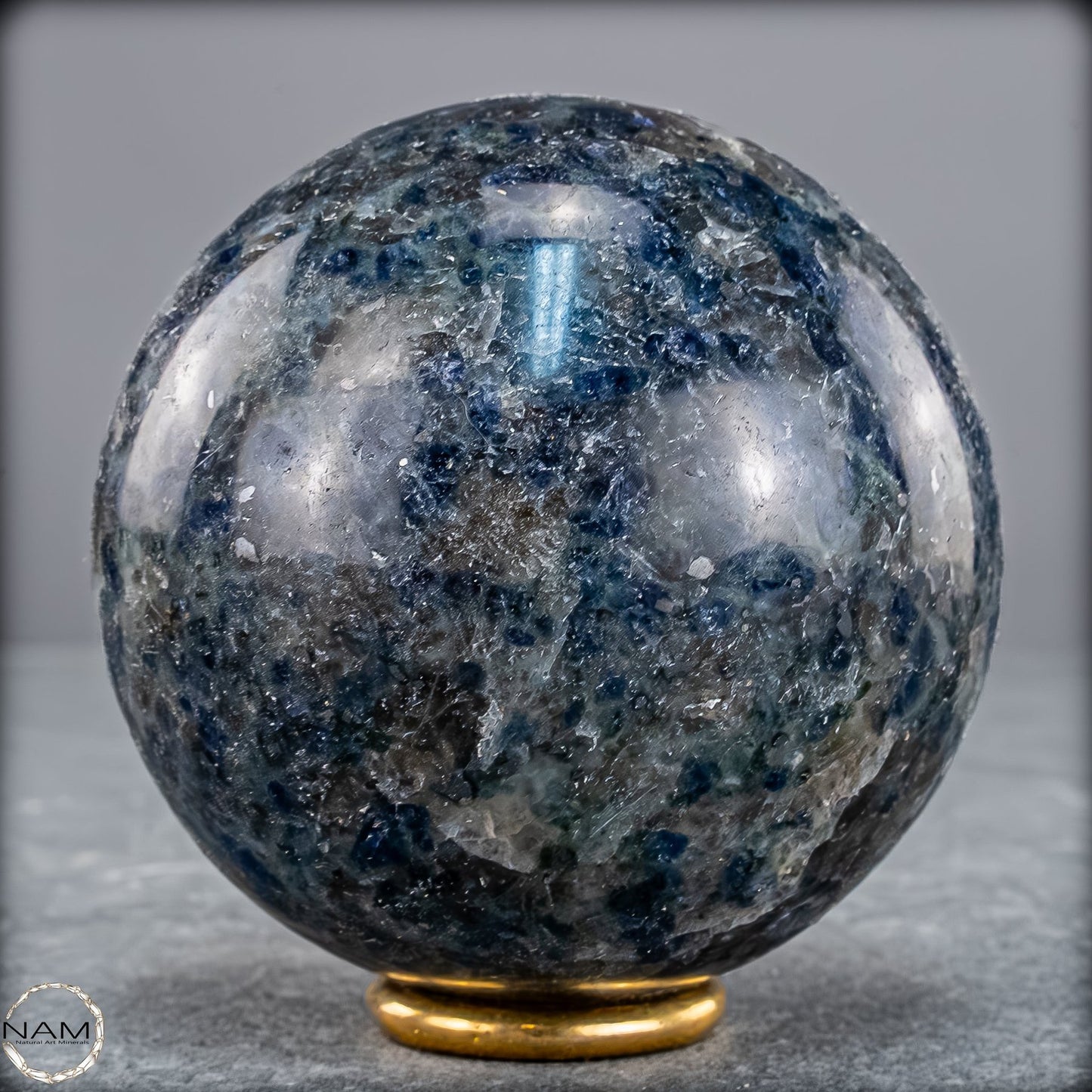 Natürliche Blaue Cordierit-Kristall Kugel, Spitzenqualität - 444,52g