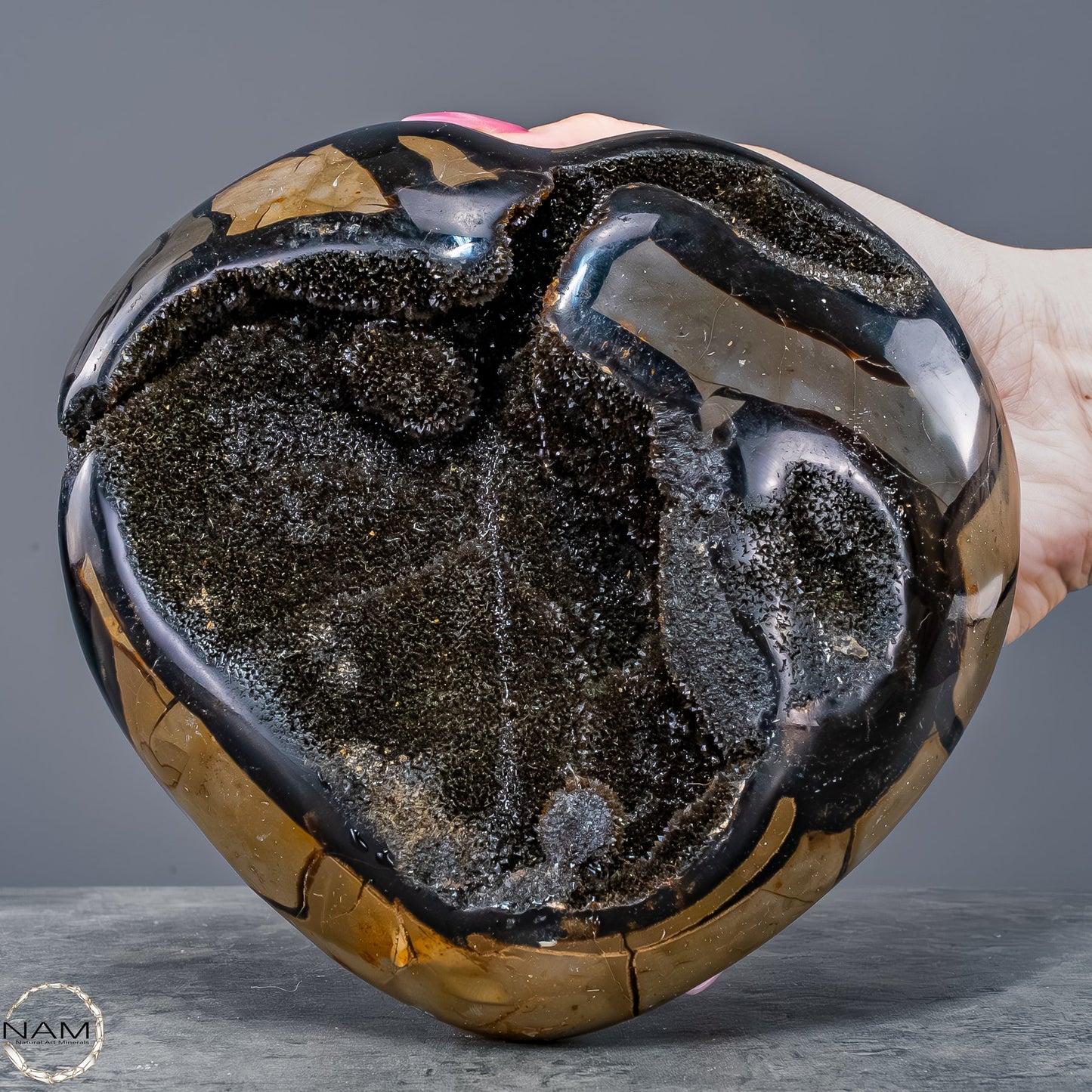 Septarien-Herz – Symbol für Erdverbundenheit und innere Stärke - 1972,27g
