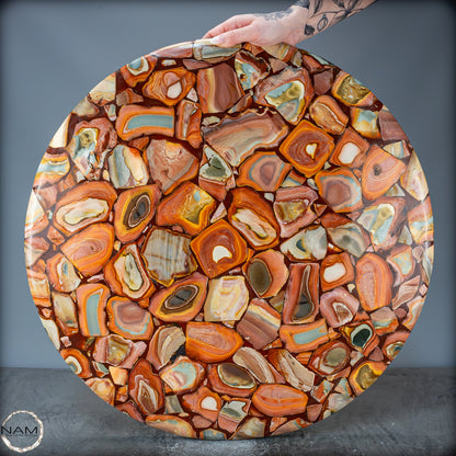 Wunderschöne Tisch-Platte aus Natürlichem Jasper - 13984,11g