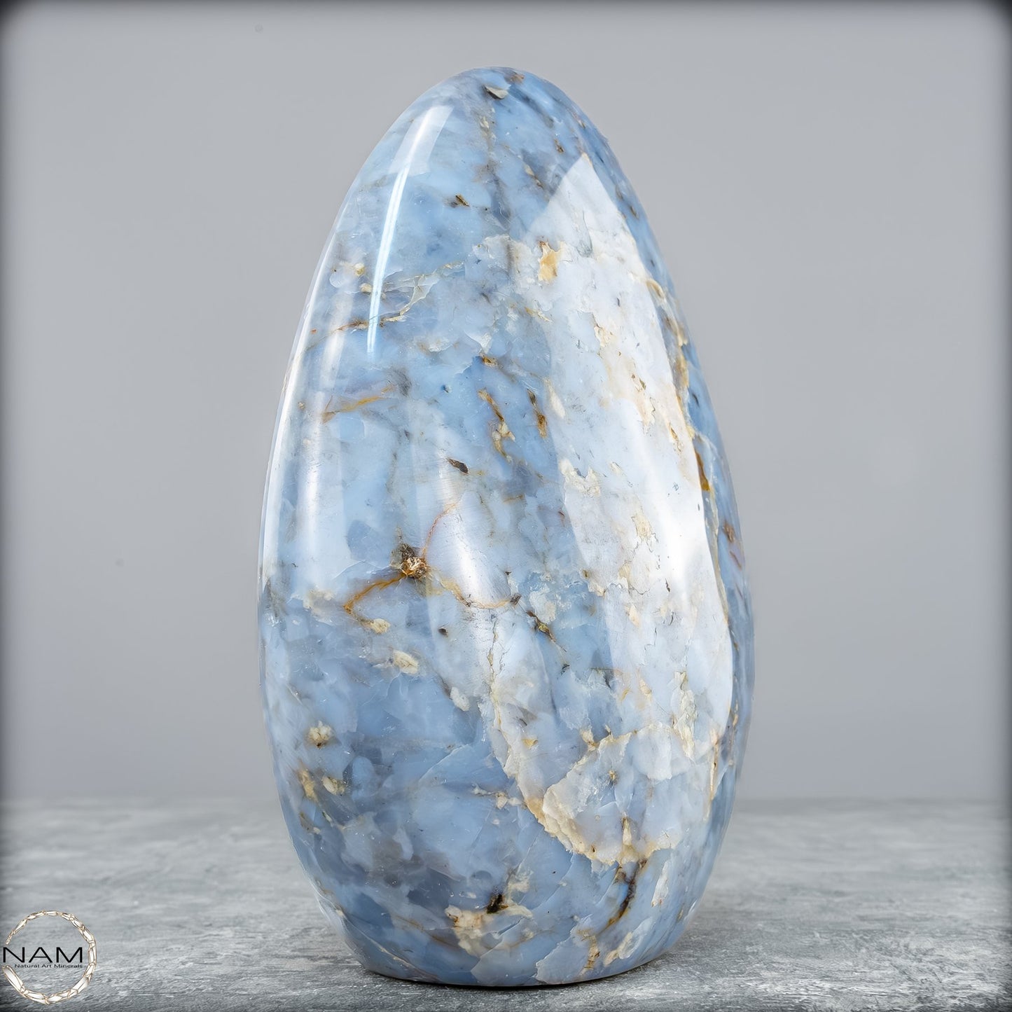 Natürliche Blaue Quarz Freiform aus Brasilien - 1198,66g