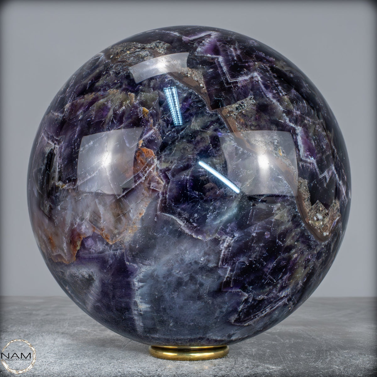 Natürliche Chevron-Amethyst Kristallkugel aus Bolivien - 5626,99g