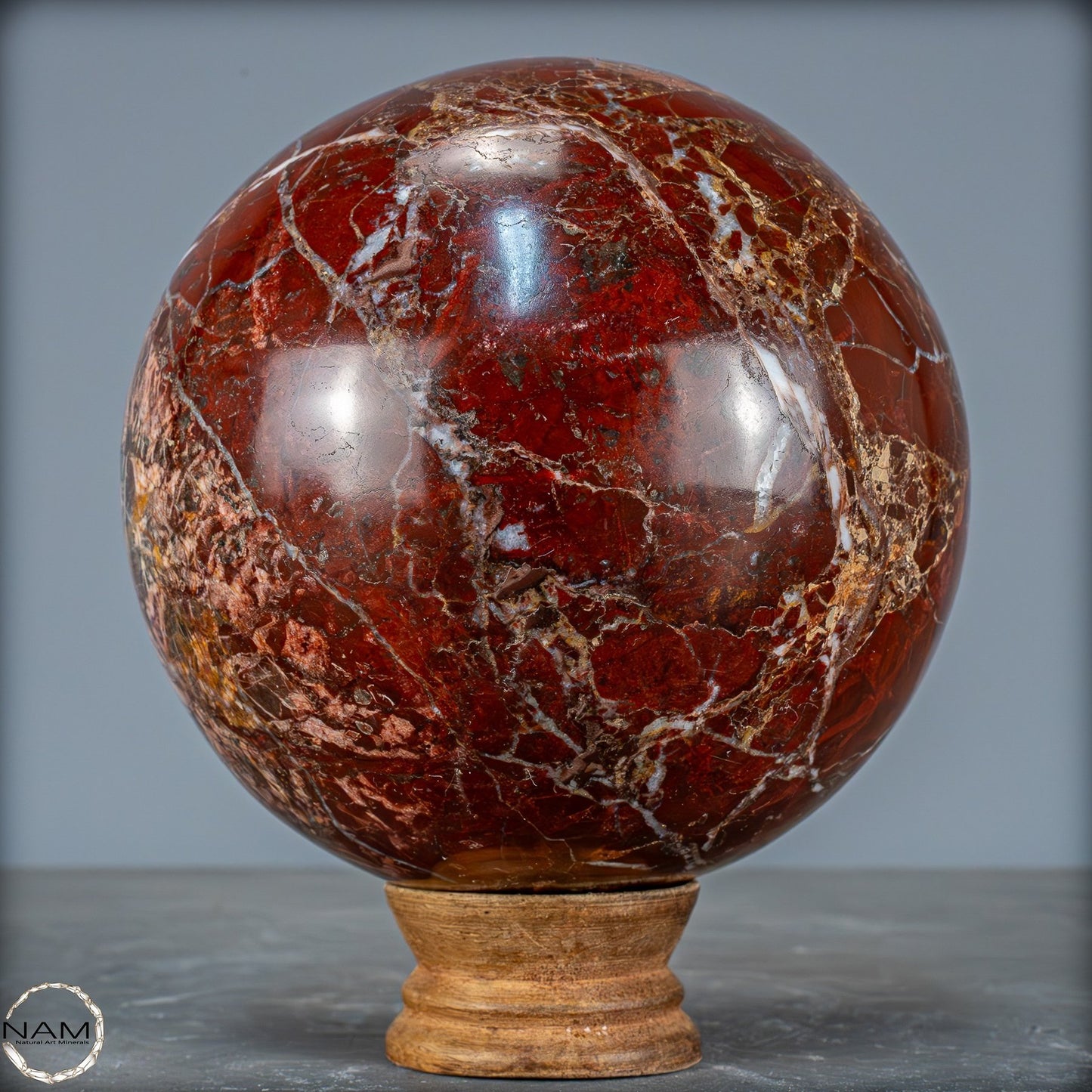 Natürliche Roter Jaspis Kugel Vom Himalaya - 2223,56g - 135mm
