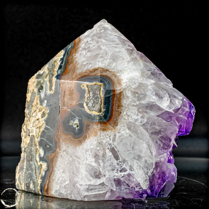 Natürliche Amethyst-Kristall Druse/Spitze - 728,27g