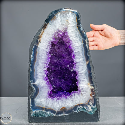 Amethyst-Druse Kathedrale – Naturwunder aus Uruguay – 23386,11g