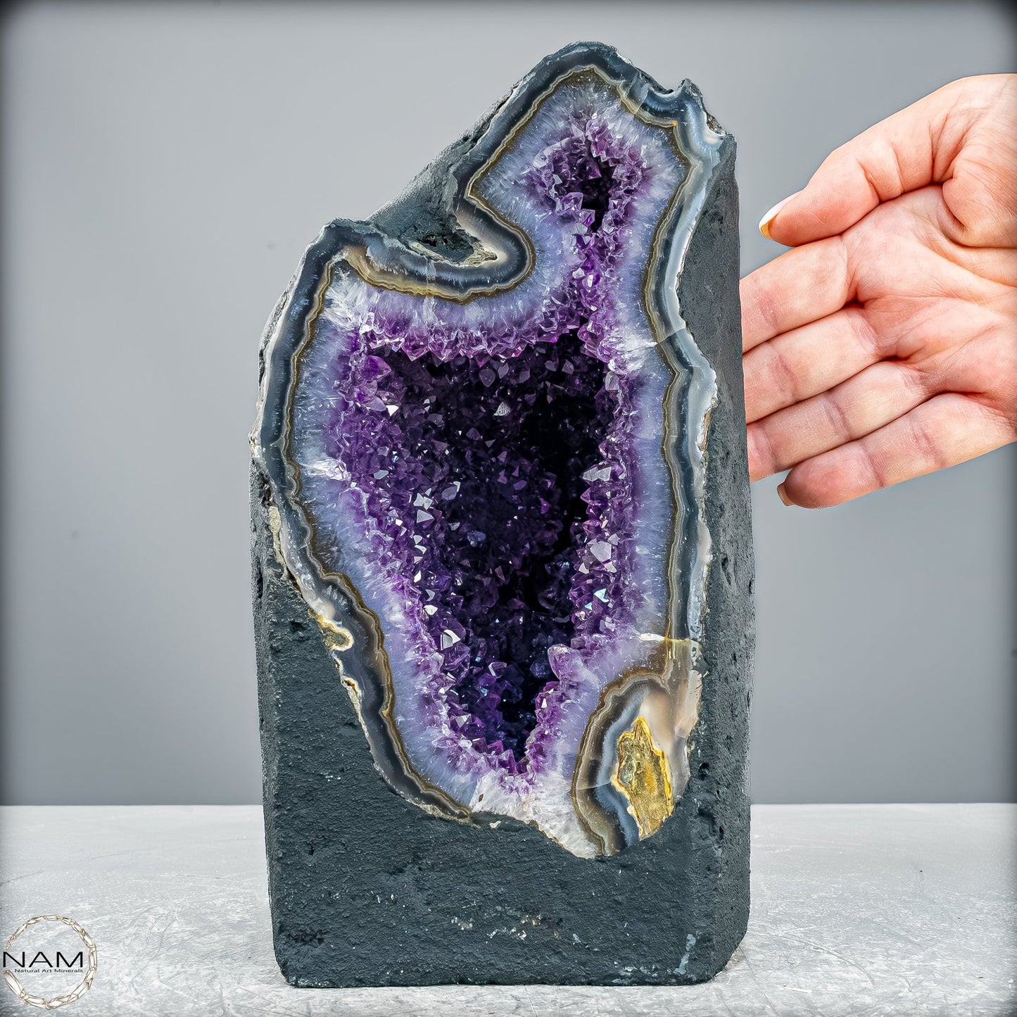 Amethyst-Druse Kathedrale – Naturwunder aus Uruguay – 3833,45g