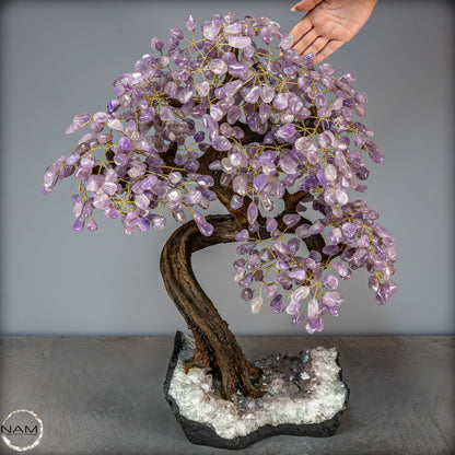 Dekorativer Amethyst-Kristall Baum - 17112,13g