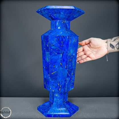 Seltener Natürliche Lapislazuli Kristall-Vase - 4688,71g