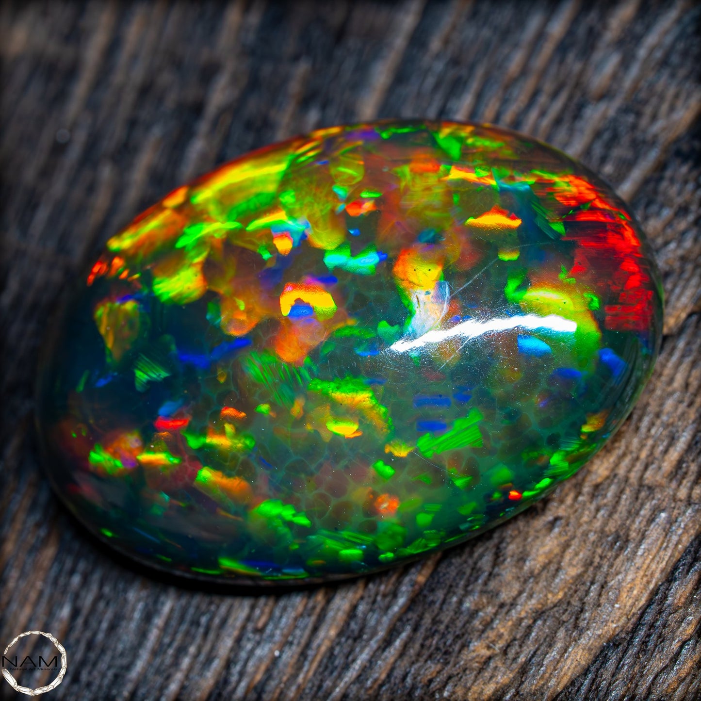 Großer AAA+ Schwarzer Opal Cabochon - 24.3 ct - 4.86 g