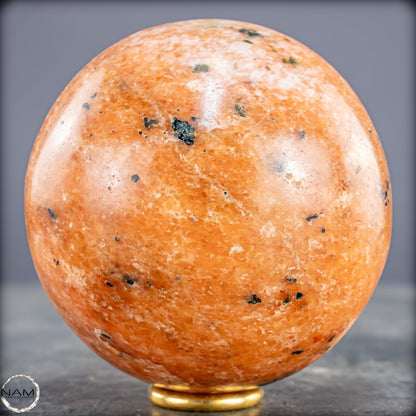 Natürliche Orangencalcit  Kristall-Kugel - 887,33g