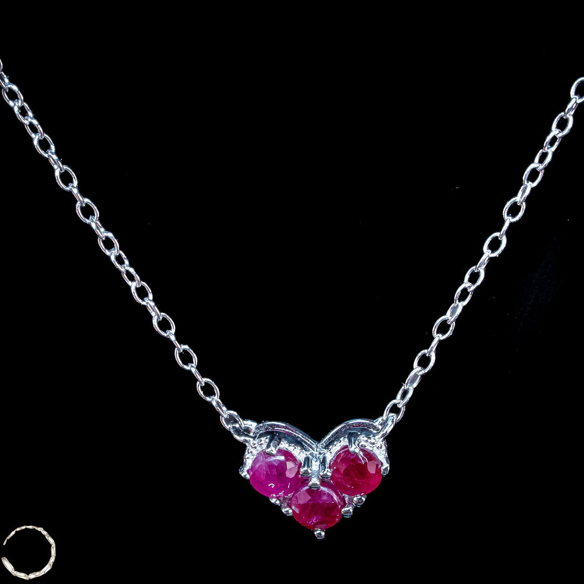 Ausdrucksstarke Rubin-Kette – zeitlose Eleganz mit Charakter  1,77g 8,85ct