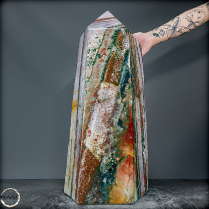 Natürlicher Ocean Jasper Kristall-Obelisk - 42463,59g