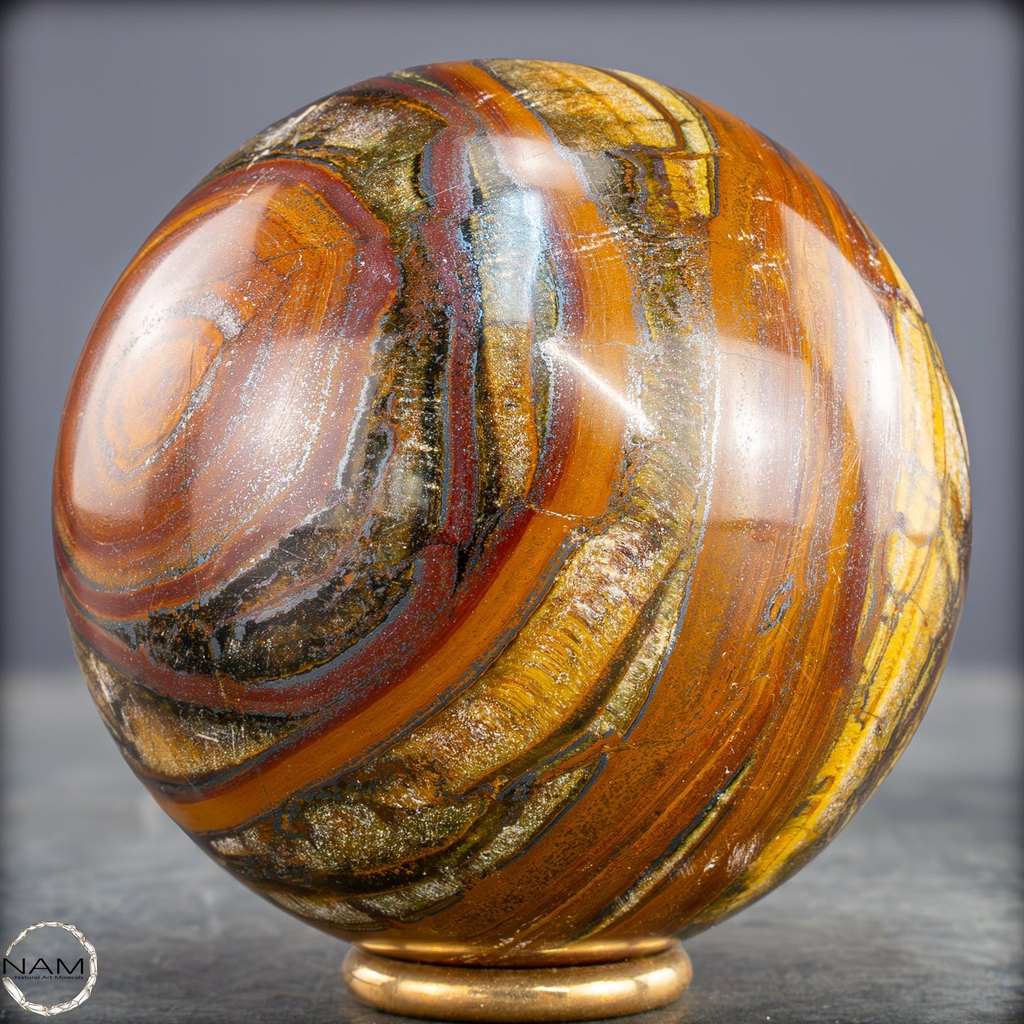 Natürliche Tigerauge-Kugel -600,84g