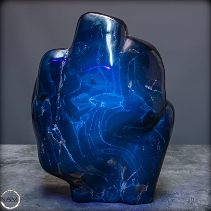 Naturlicher Blau-Roter Bernstein aus Indonesien - 2105,21g