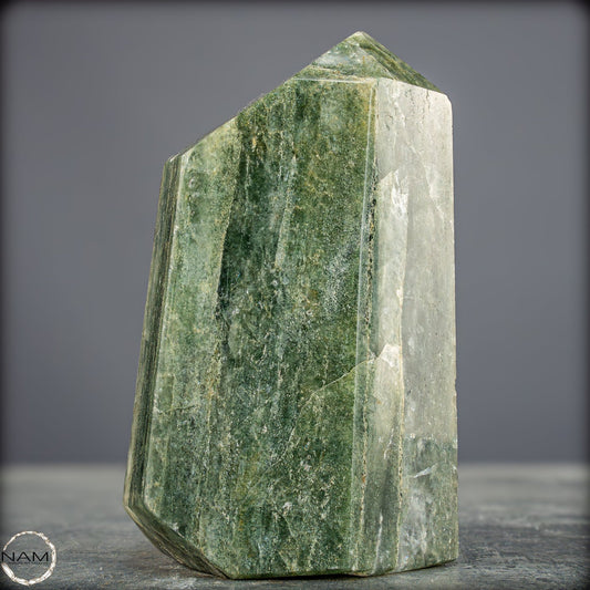 Natürliche Grüne-Quarzkristall Obelisk aus Brasilien - 675,38g