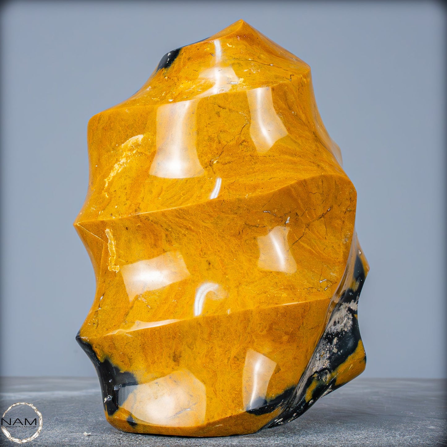 Natürliche Jaspis-Chalcedon Kristallflamme - 2657,91g
