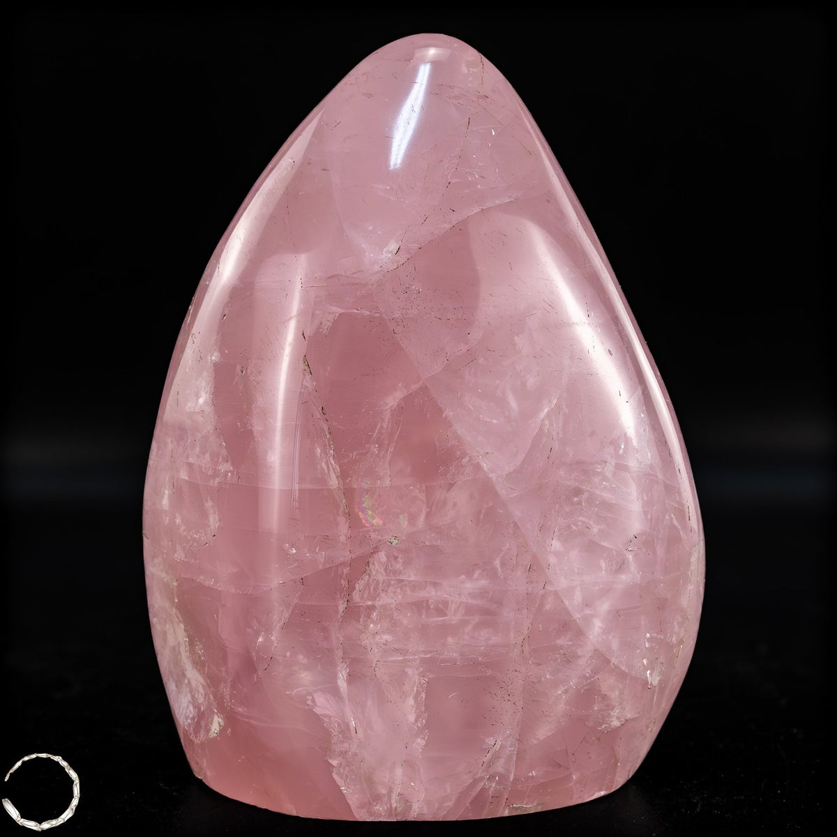 Natürliche Rosenquarz-Kristall Freiform aus Brasilien - 950,38g