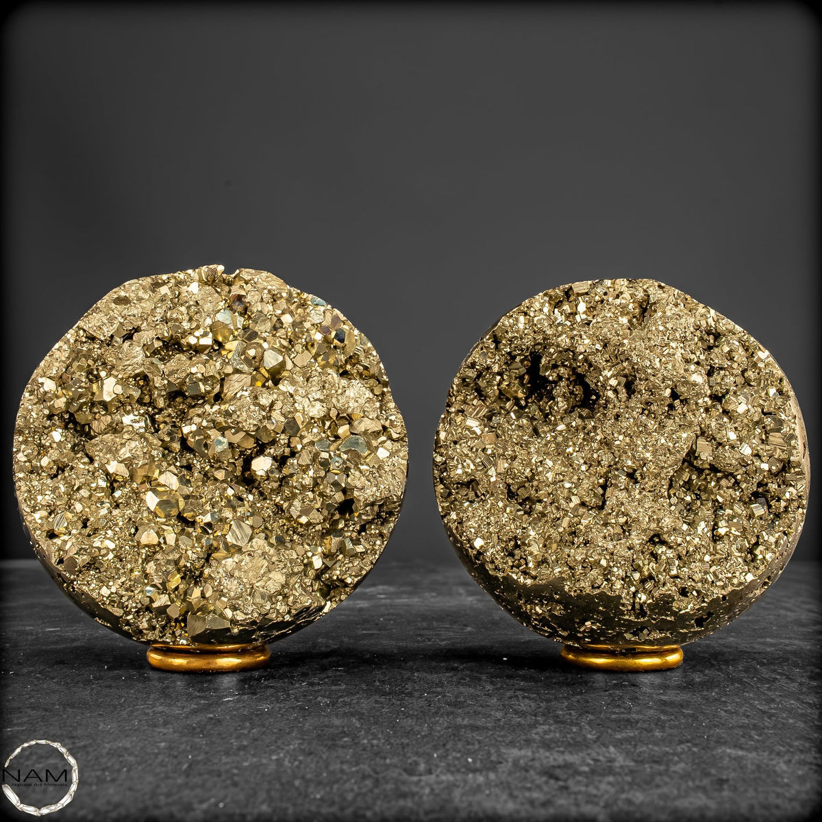 Pyrit-Kugel-Set – Goldener Glanz -1896,69g