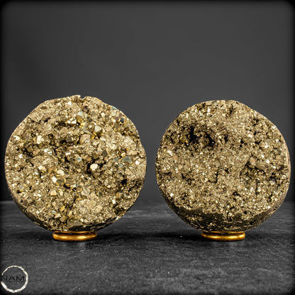Pyrit-Kugel-Set – Goldener Glanz -1896,69g