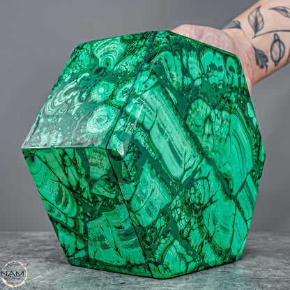 Einzigartige Malachit & Chrysocolla Schmuckkästchen - 1141,56g