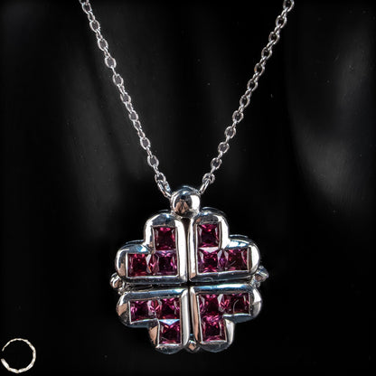 Ausdrucksstarke Rubin-Kette – zeitlose Eleganz mit Charakter -6,03g  - 30,15ct