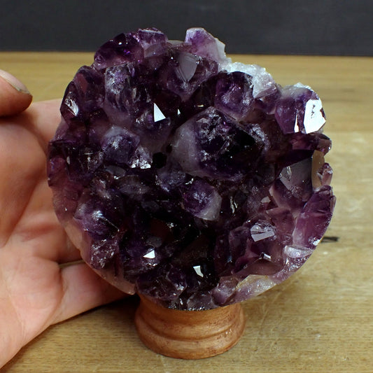 Amethyst Kugel-Druse - 763,38g