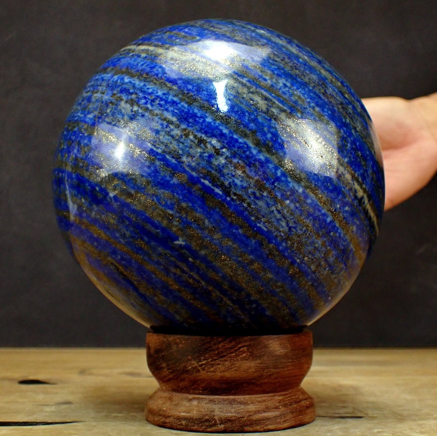 Große Königsblaue Lapislazuli-Kugel - 4987,77g - 155mm