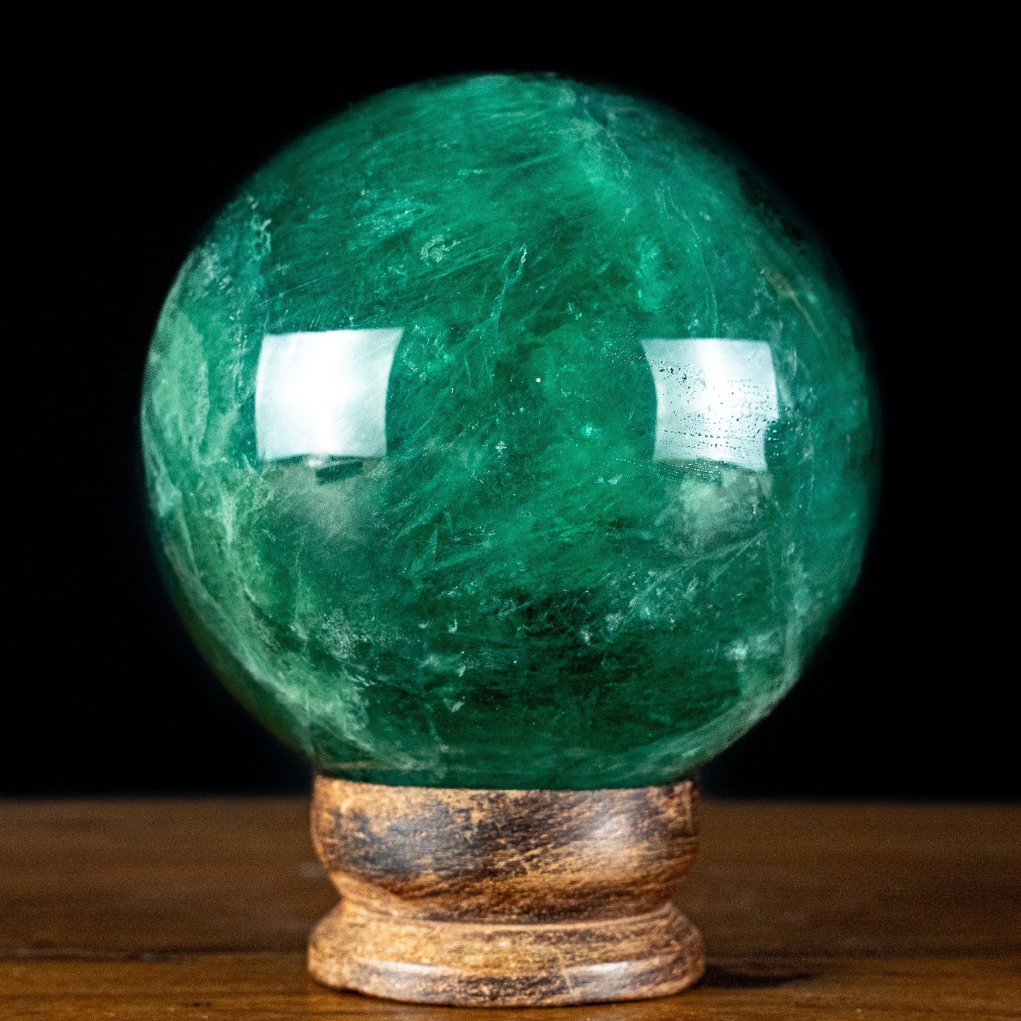 Naturliche Blau-Grüne Fluorit Kristall-Kugel, China - 4474,89g - 145mm