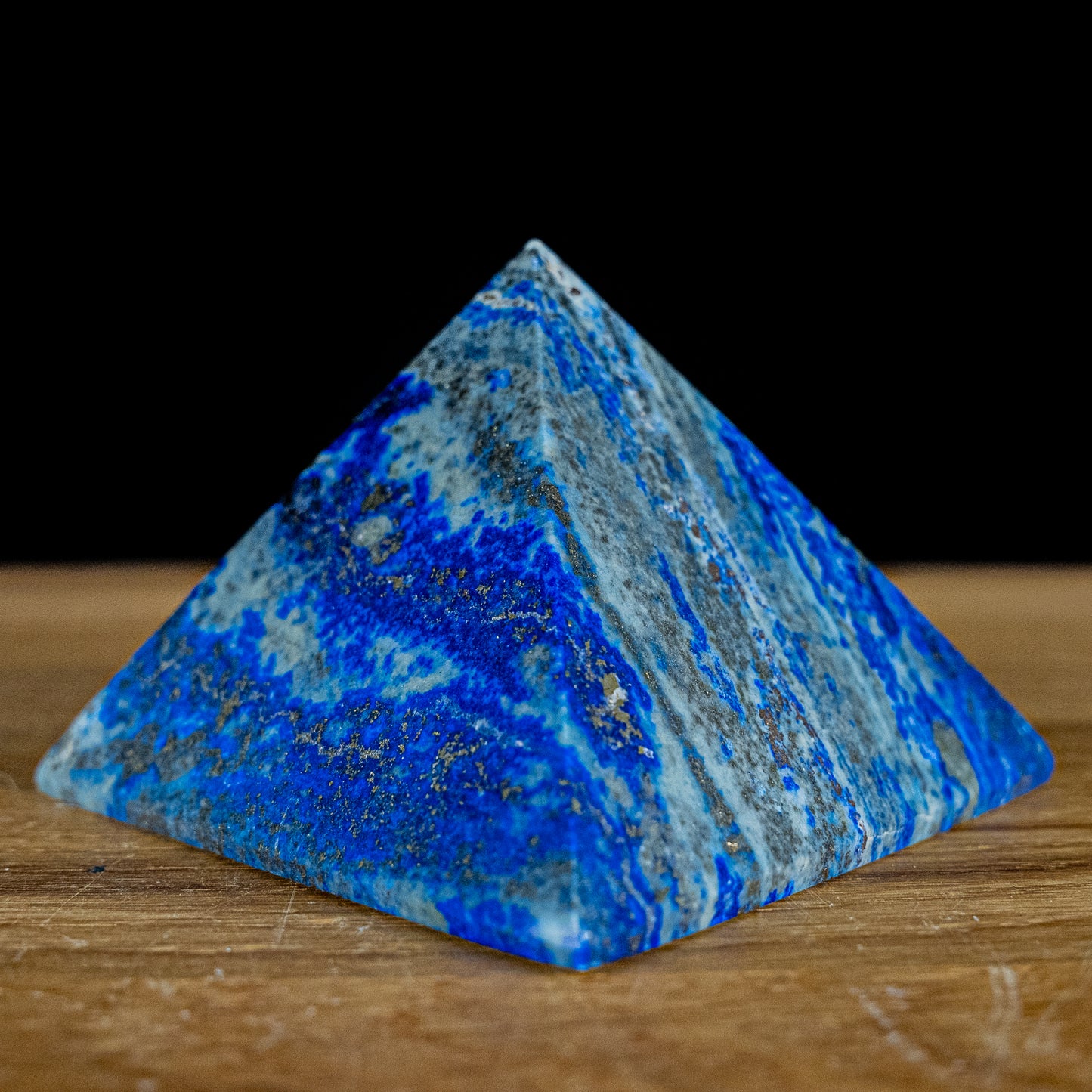 Natürliche Große Dekorative AAA++ Lapislazuli Pyramide - 461,78g