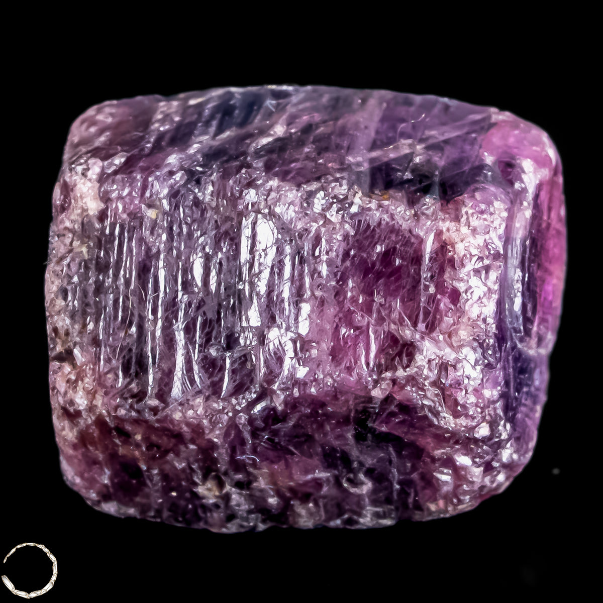 Seltener Padparadscha Farbener Saphirekristall aus Tansania - 8,21g -41,05ct