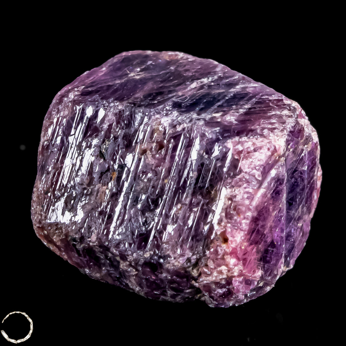 Seltener Padparadscha Farbener Saphirekristall aus Tansania - 8,21g -41,05ct