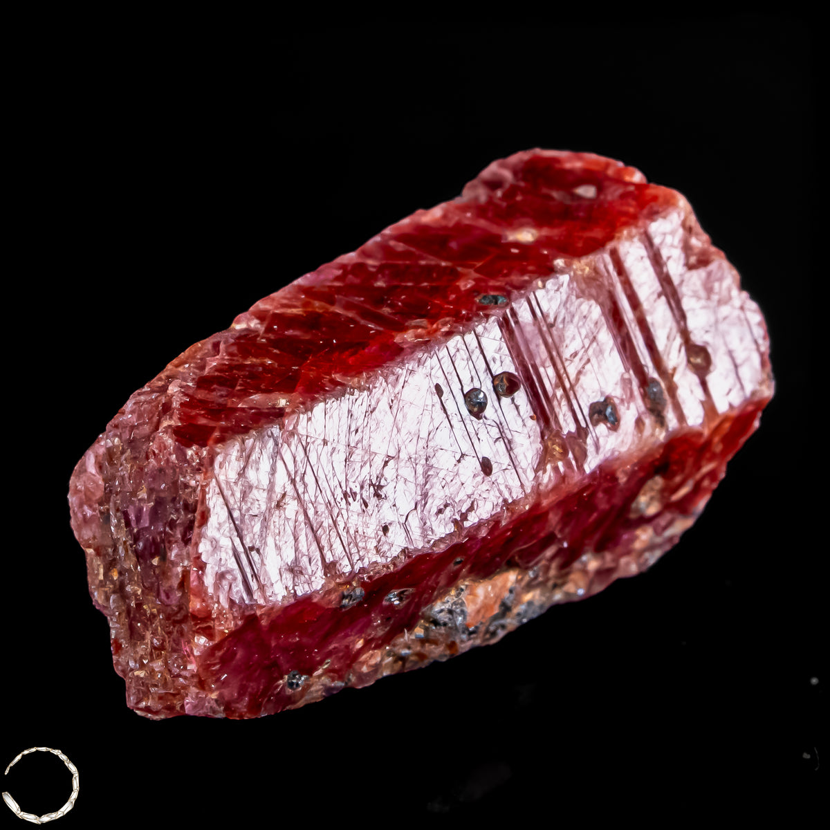 Natürlicher Rubinkristall aus Myanmar, Unbehandelt -7,35g -36,75ct