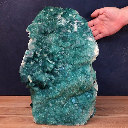 Natürliche blau-grüne Fluorit-Kristallcluster-Skulptur - 24752,60g