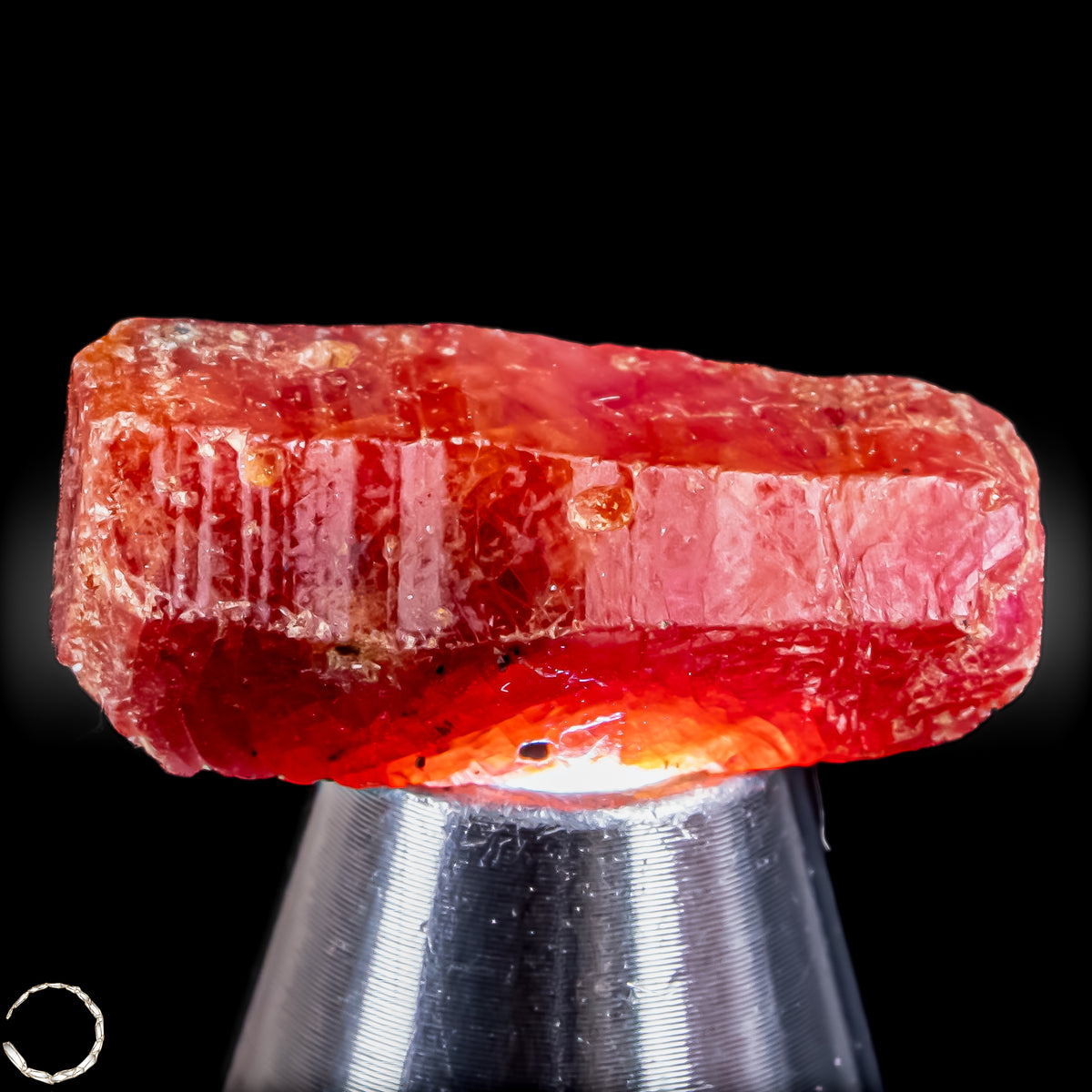 Natürlicher Rubinkristall aus Myanmar, Unbehandelt -2,88g -14,4ct