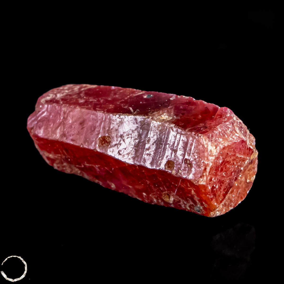 Natürlicher Rubinkristall aus Myanmar, Unbehandelt -2,88g -14,4ct