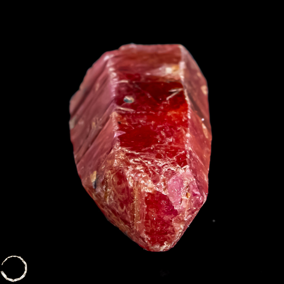 Natürlicher Rubinkristall aus Myanmar, Unbehandelt -2,88g -14,4ct