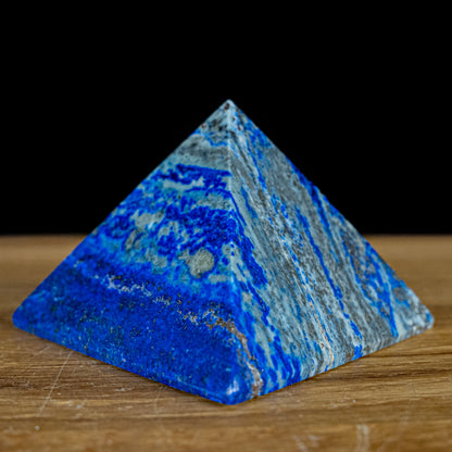 Natürliche Große Dekorative AAA++ Lapislazuli Pyramide - 461,78g