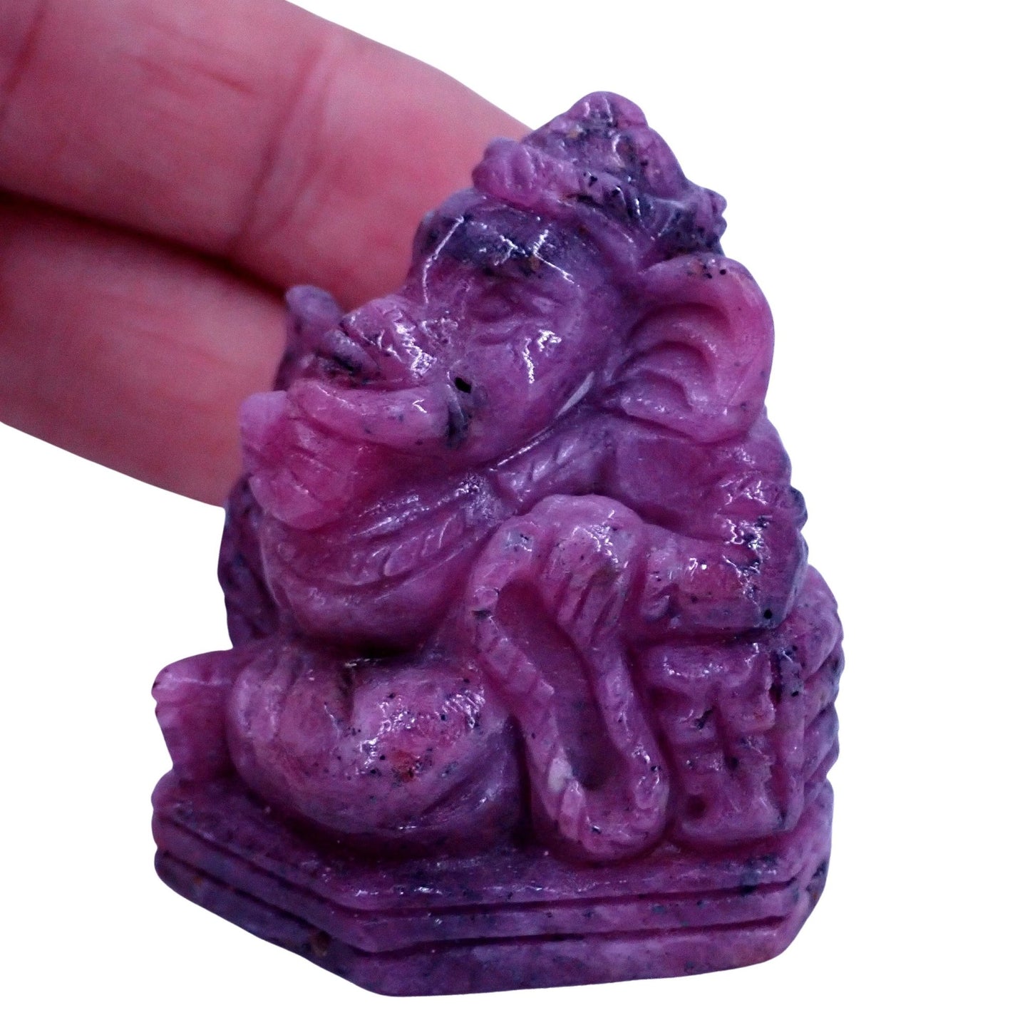 Natürlicher Roter Rubin Buddha aus Kenia - 107,09g