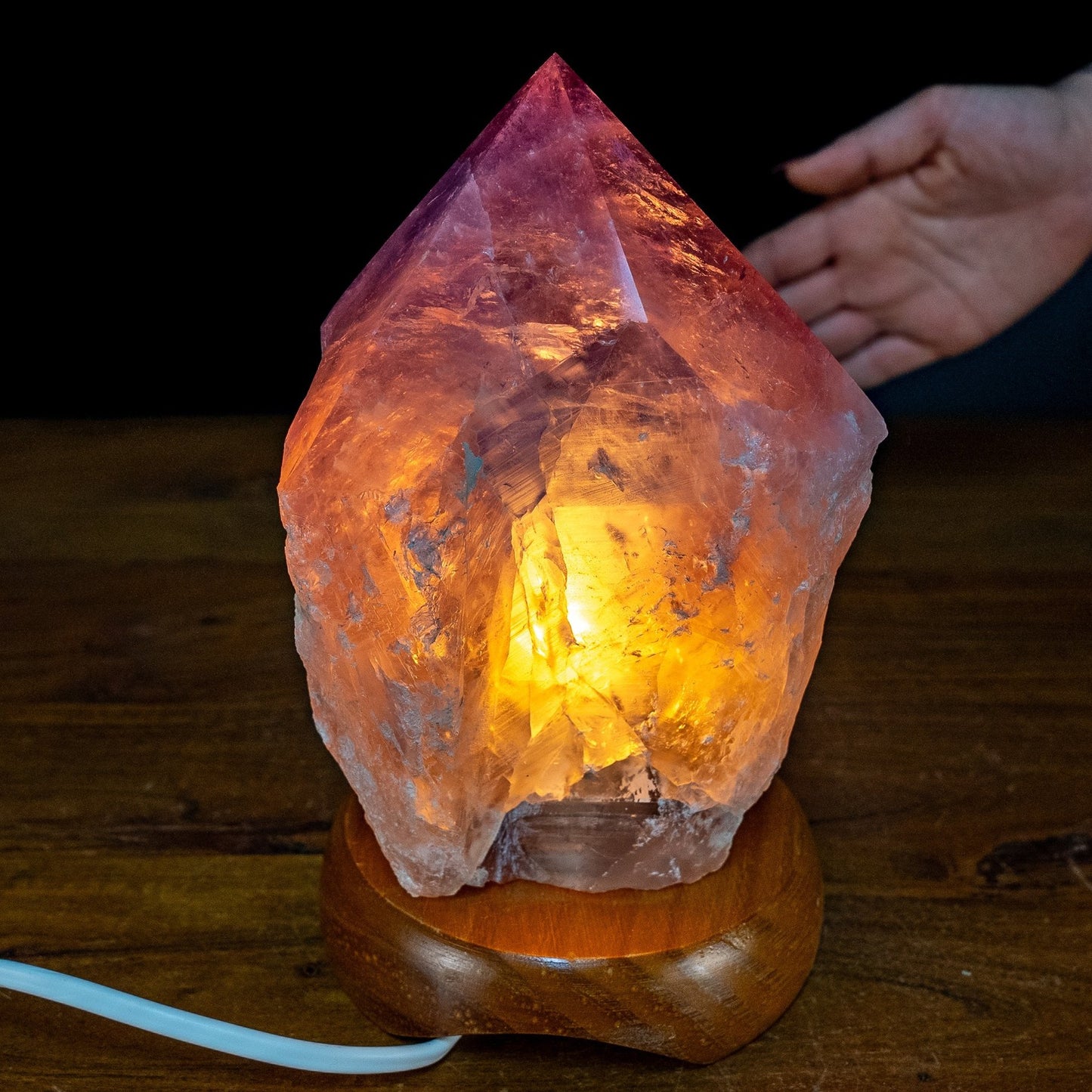 Seltene Amethyst Lampe aus Bolivien - 2125,89g