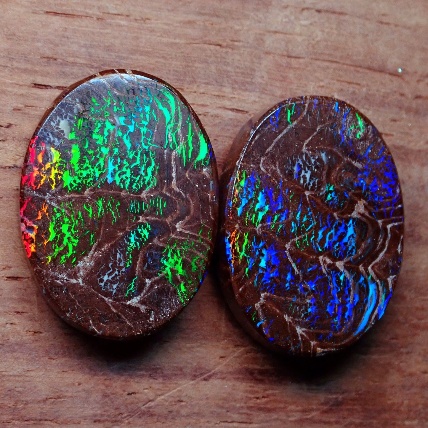 AAA+ Boulder Opal Ohrring Set aus Australien, 26.24ct