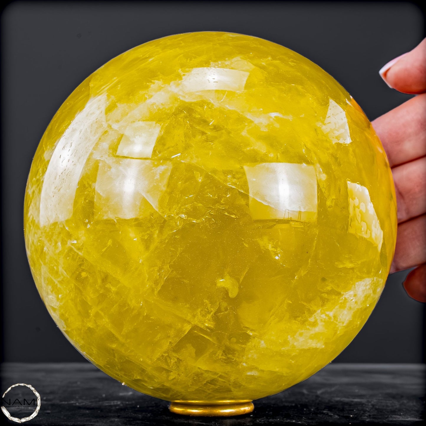 Top Qualität Transparenter Citrin Kristall Kugel - Brasilien - 2375,93g