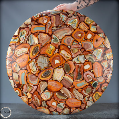 Wunderschöne Tisch-Platte aus Natürlichem Jasper - 13984,11g