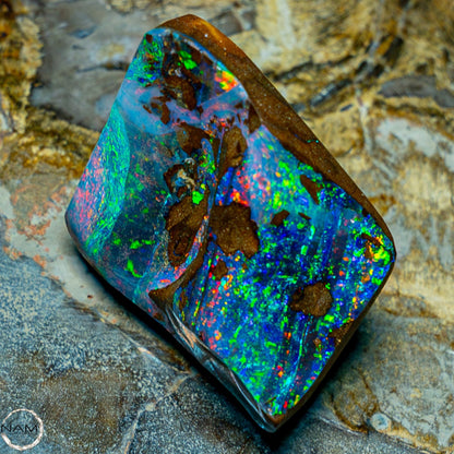 Natürlicher Boulder Opal aus Australien Edelsteinqualität Poliert - 11,202g