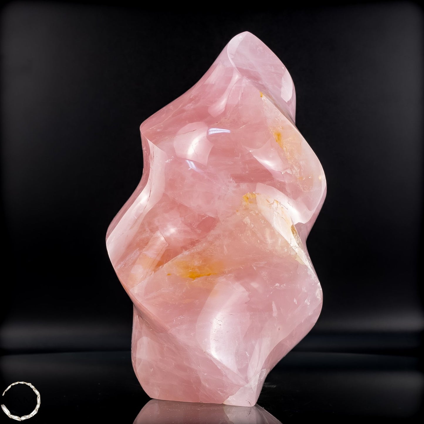 Natürliche Rosenquarz-Kristall Flamme aus Brasilien - 1959,94g
