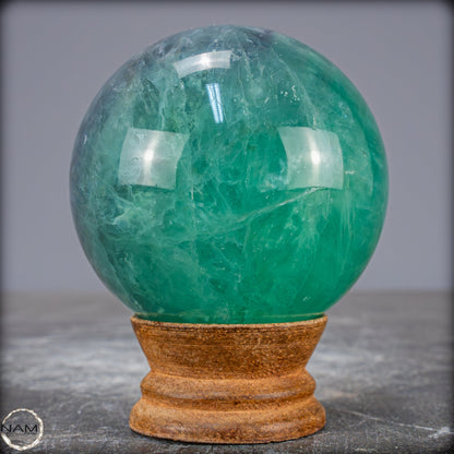 Natürliche Lila-Grüne Fluorit Kugel, China - 539,72g - 68,8mm