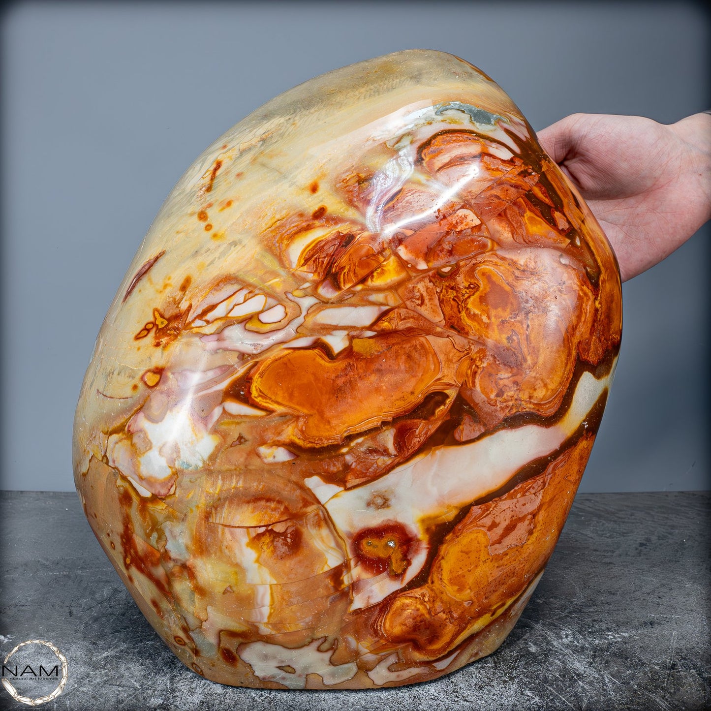 Natürliche Polychrome Jaspis Kristall-Freiform XXL -13681,79g