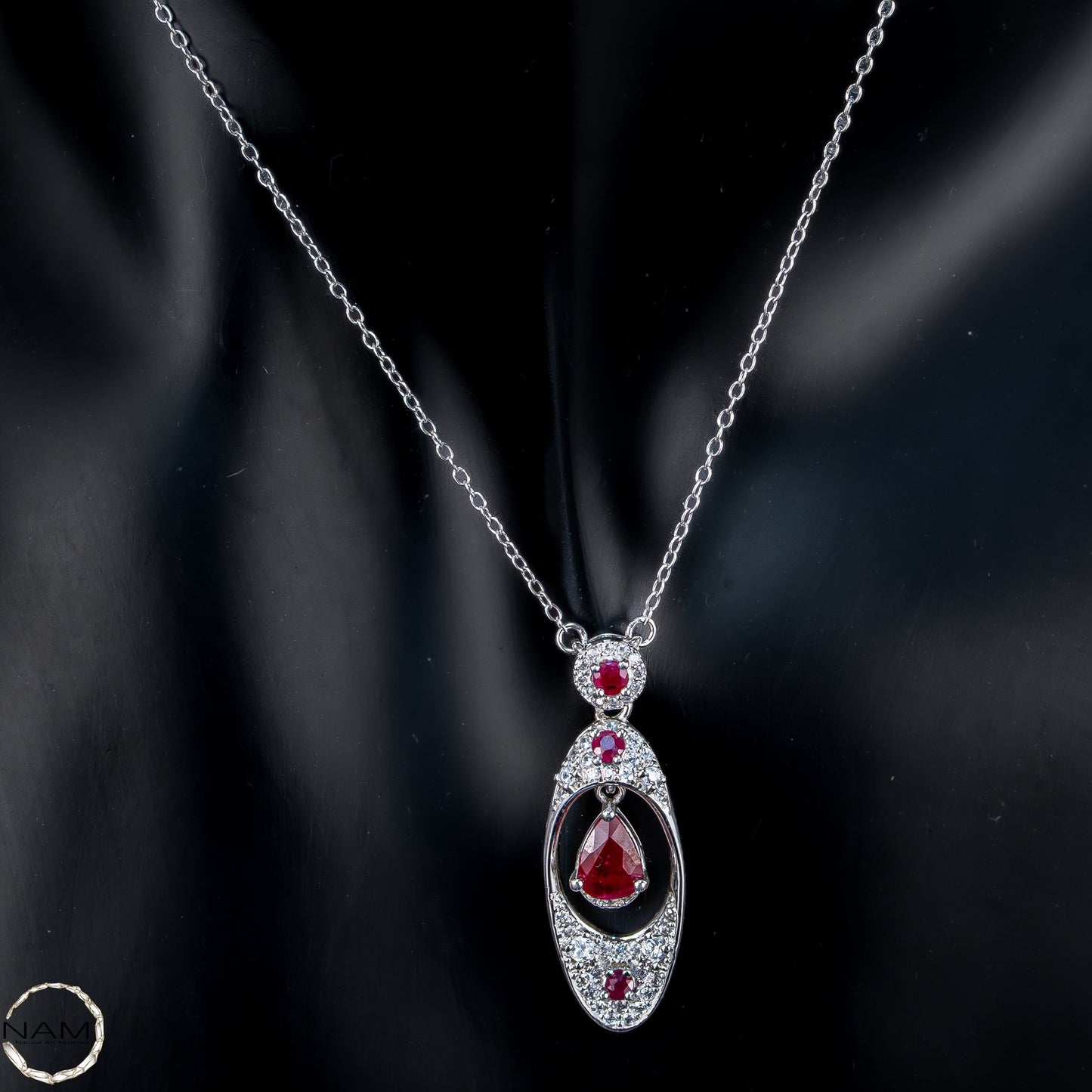 Ausdrucksstarke Rubin-Kette – zeitlose Eleganz mit Charakter -3,55g 17,75ct