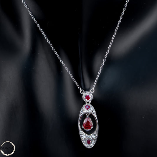 Ausdrucksstarke Rubin-Kette – zeitlose Eleganz mit Charakter -3,55g 17,75ct